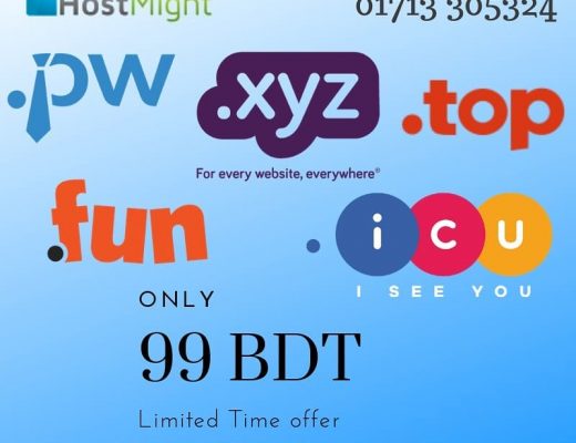 Register Domains for 99 taka at HostMight